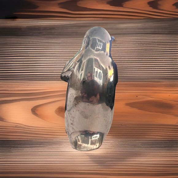 Restoration Hardware Penguin Silver Plated Candle Holder Winter Display Decor - Picture 4 of 7